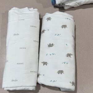 Carters receiving/swaddle newborn blankets